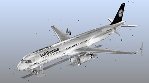 Point cloud of Airbus A321. Source: Lufthansa.