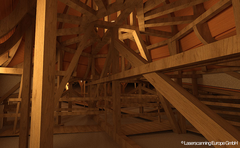 3D-Modell Dachboden