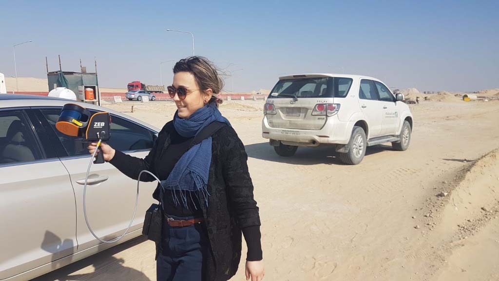 Joanna Setkowicz bei einem Projekt in Saudi-Arabien.