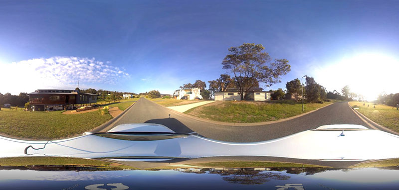 Panoramabild aufgenommen mit iSTAR Pulsar in Mallacoota, Australien. Copryright: ICON SPATIAL.