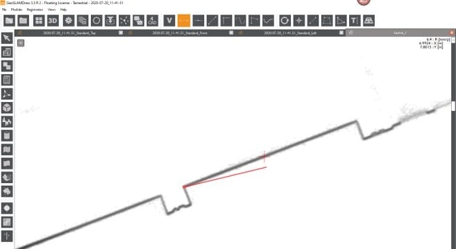 Neue Funktion "Linien fangen" in GeoSLAM Draw.
