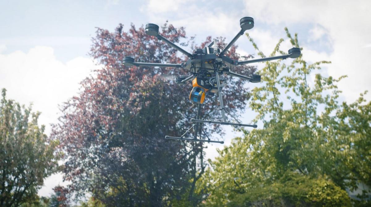 Die Porter Drohne von LOGXON und der ZEB-HORIZON von GeoSLAM - ein starkes Duo!